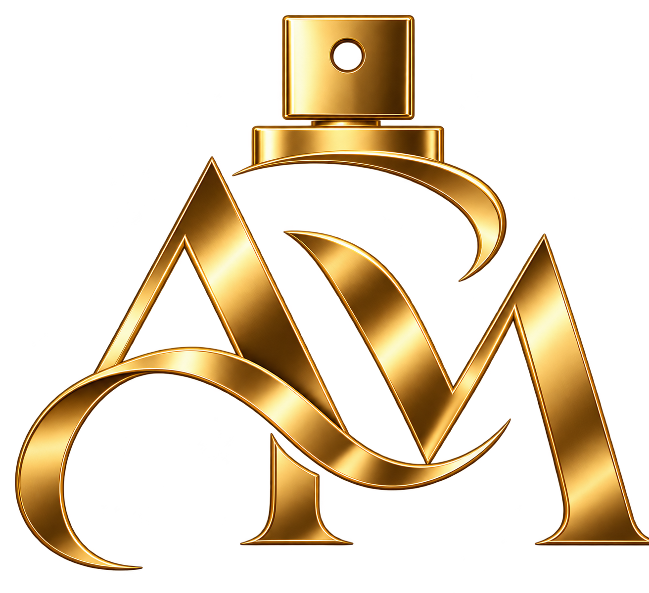 Logo dourada Aromas do Mundo